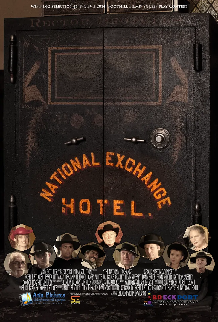 The National Exchange movie poster written by Bruce Bradley & Gerald Martin Davenport.