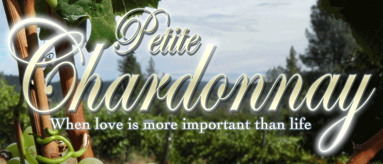 Petite Chardonnay (2012) Crew text in front of grapes.